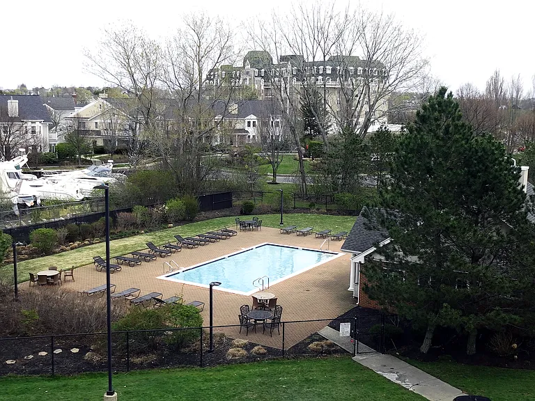Large community pool and fitness center