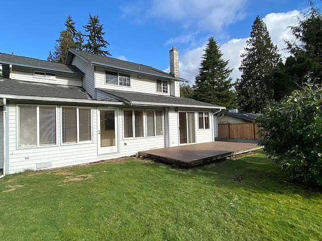 Backyard deck