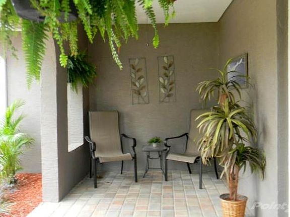 Front Covered Patio with Pavers