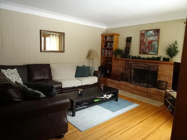 Living Room has working fireplace - Solid Oak floors