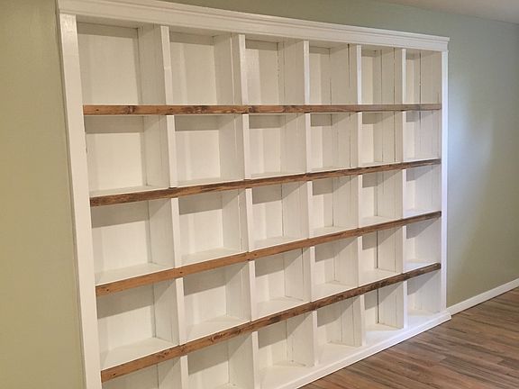 8x6 built-in bookcase 
