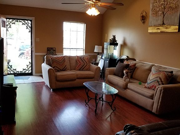 Polished hardwood floors