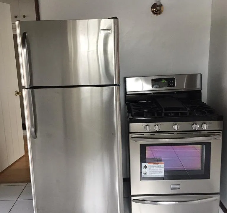 Brand new stainless steel appliances