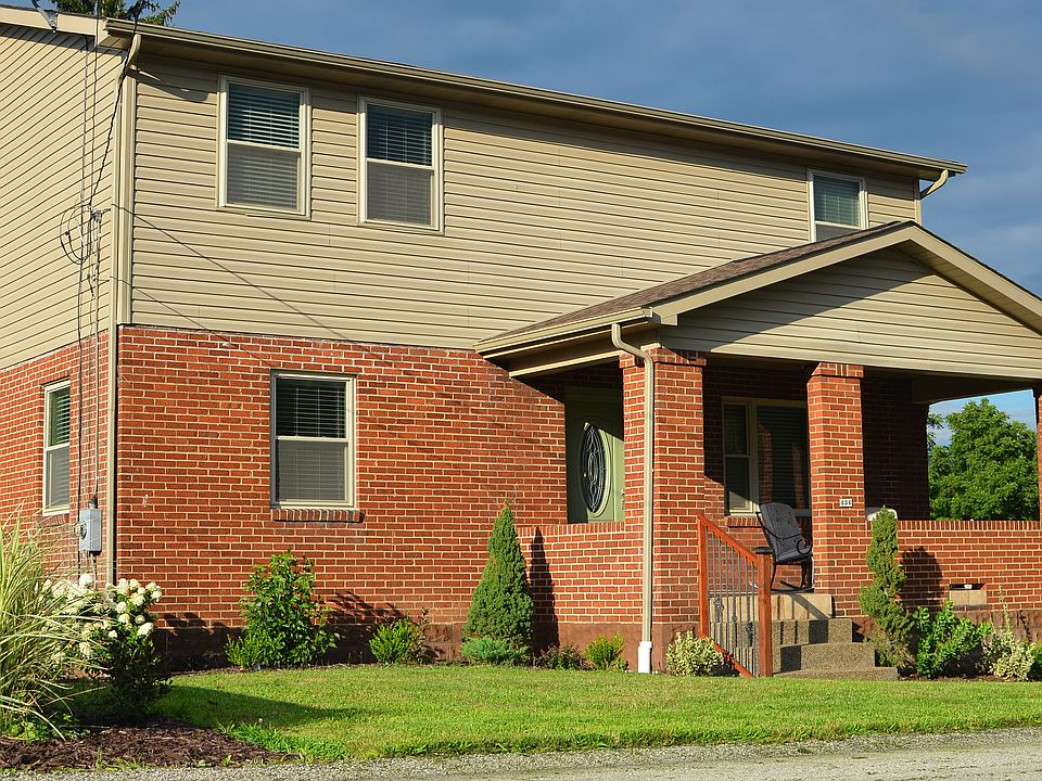 Front porch and level yard