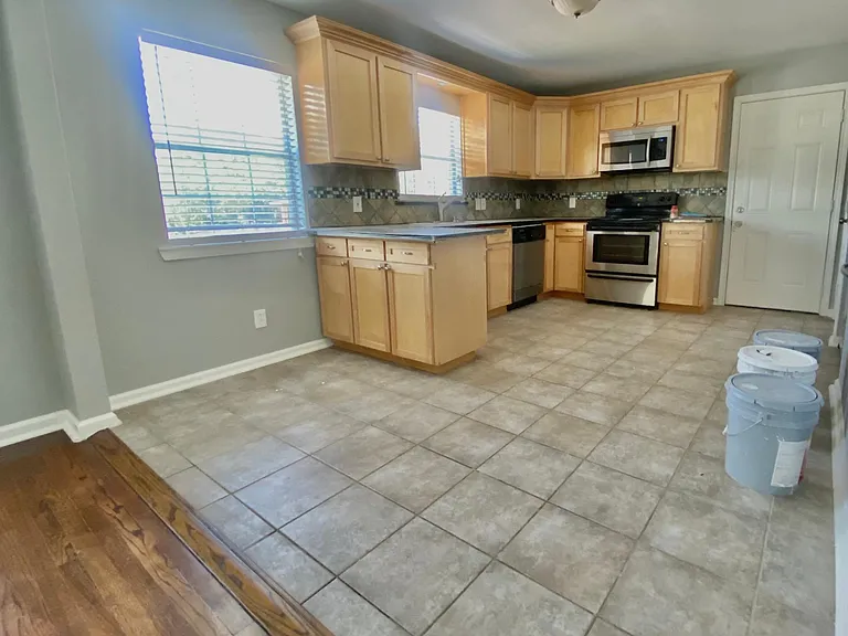 Kitchen from dining area