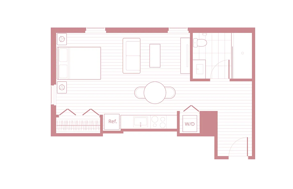 Floor plan S4 Furnished