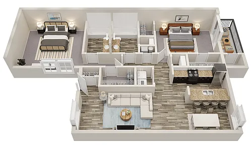 Floor plan The Lanier - Renovated