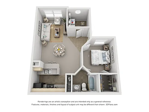 Floor plan 1 Bedroom