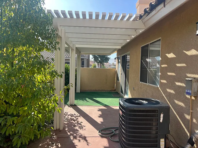 PRIVATE PATIO WITH COVER