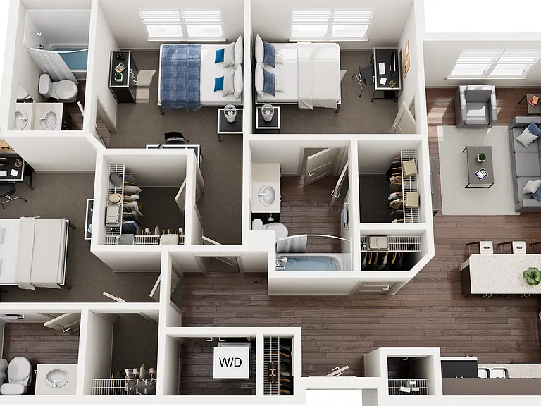 3A Floor Plan (only buildings 1 & 2) 3A Floor Plan (only buildings 1 & 2)
