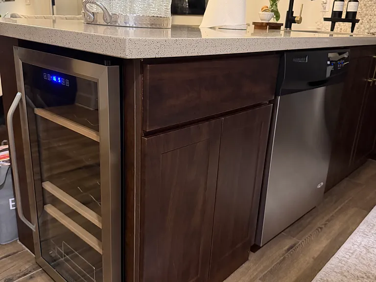 Wine refrigerator.