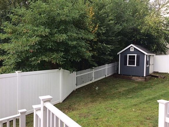 fenced in back yard