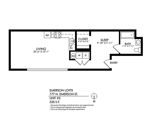 Floor plan Studio