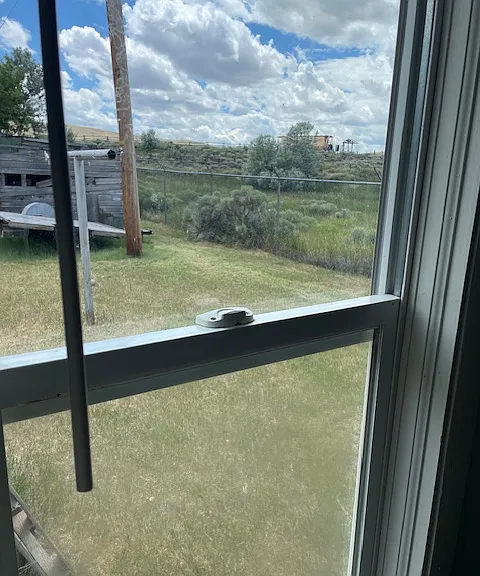 View of back yard from Bedroom 2. Hiking trails are within a short walk.