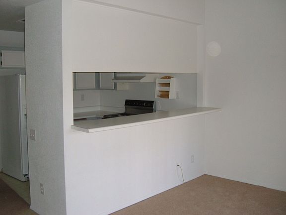 living area and breakfast bar