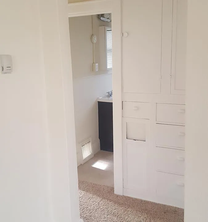 View of Bathroom from Living Room