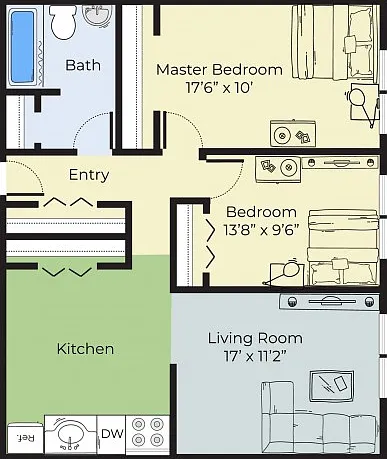 Large Two Bedroom Large Two Bedroom
