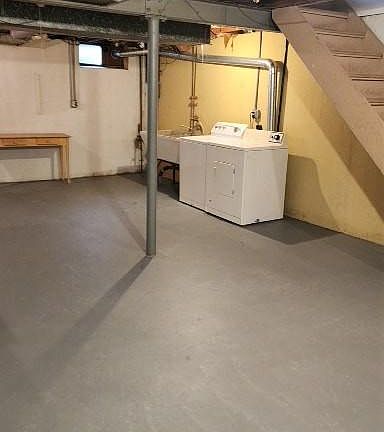 Basement- w Washer and Gas Dryer