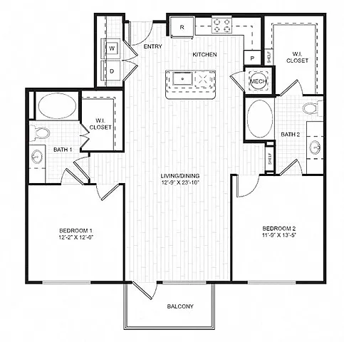 Floor plan B8