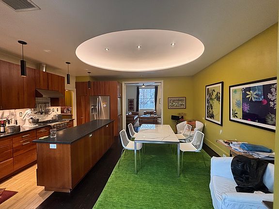 Kitchen and living room. Functional pocket doors
