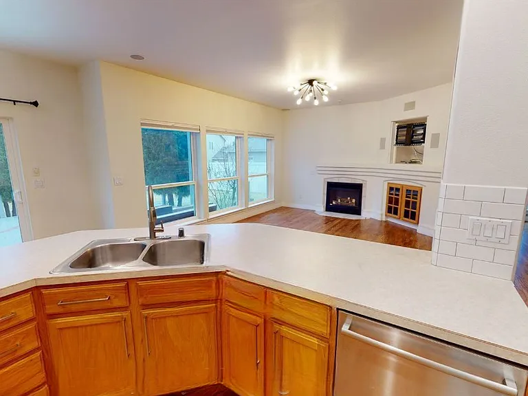 Kitchen & family room