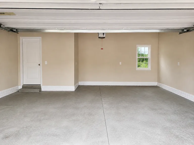 2 car garage with extra storage