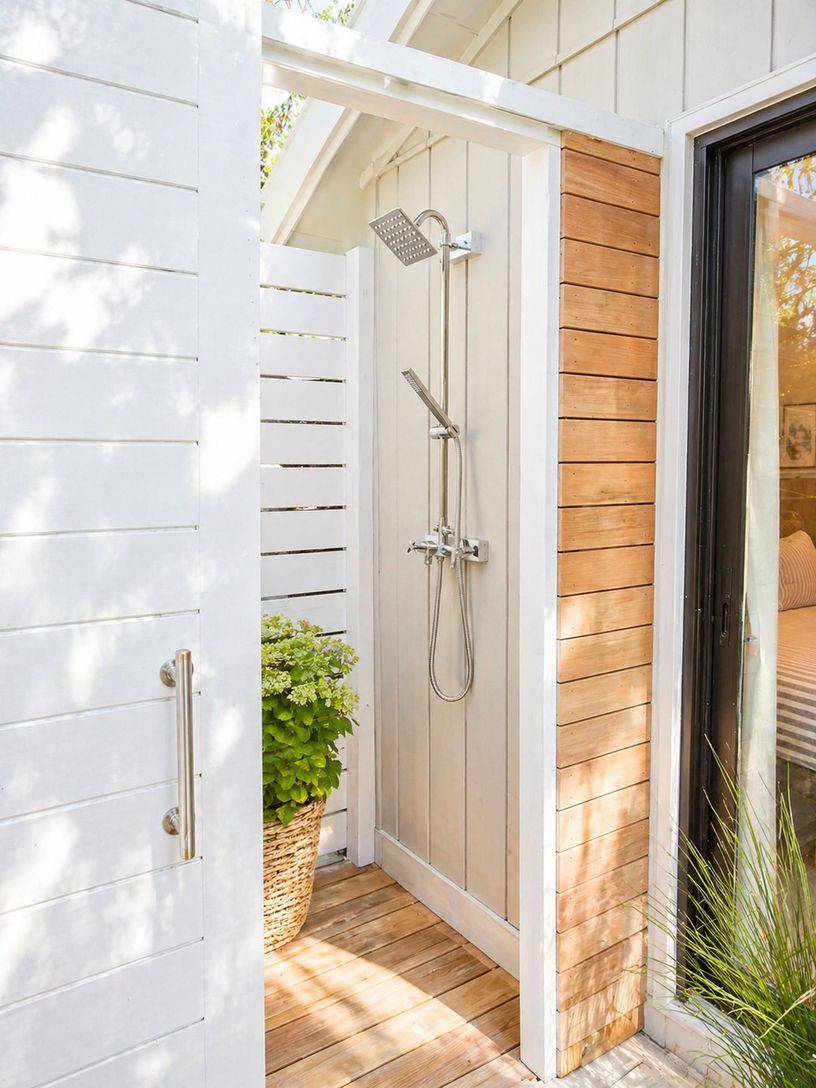  Outdoor Shower. Images may be digitally enhanced for presentation purposes