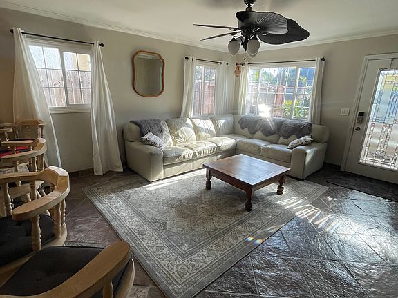Living room looking at front door