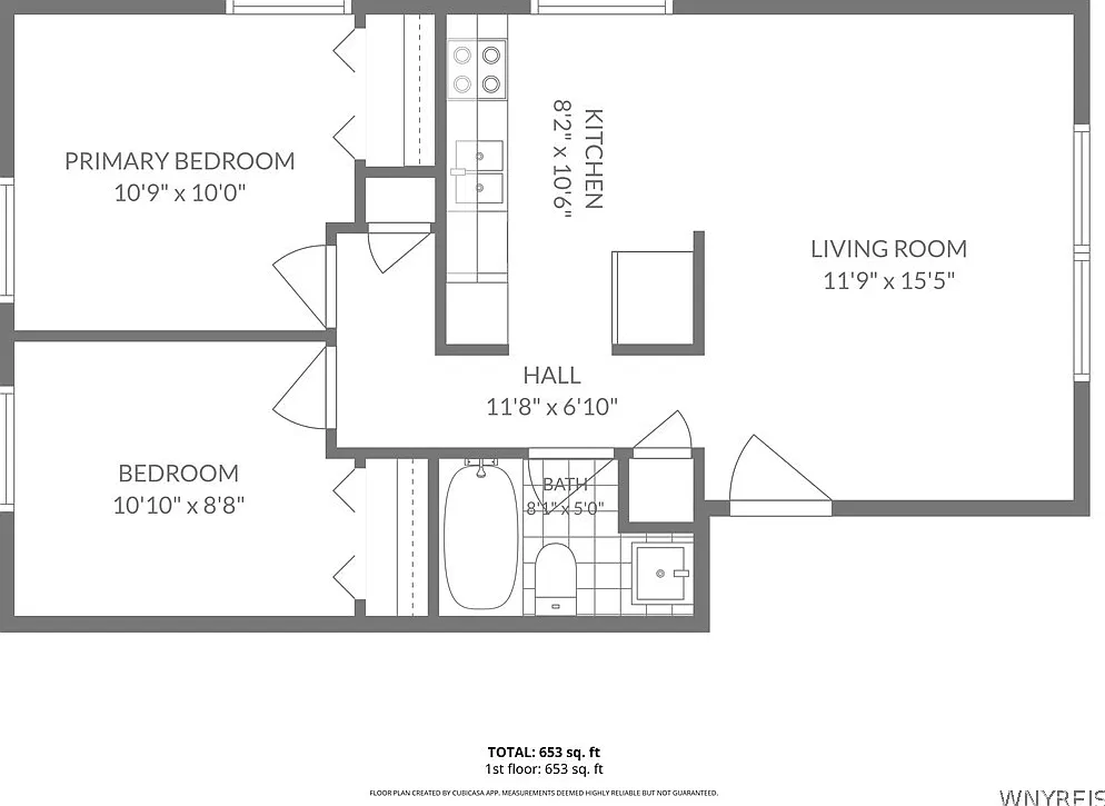 2 bed, 1.0 bath, 653 sqft, $1,150 — Photo 3