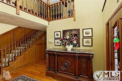 Lovely entry with wood floors