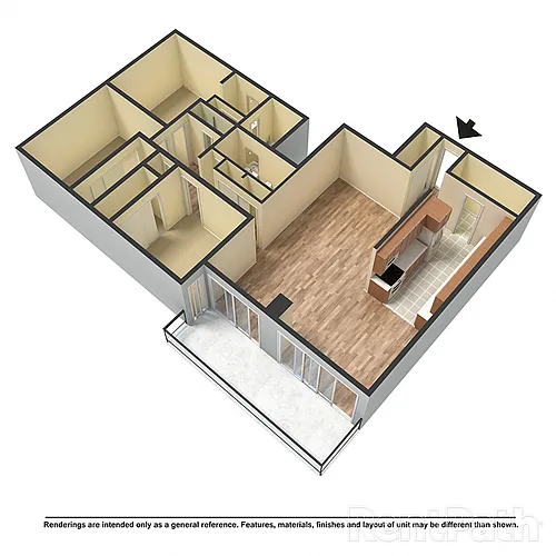 Floor plan 3 Bed 2.75 Bath