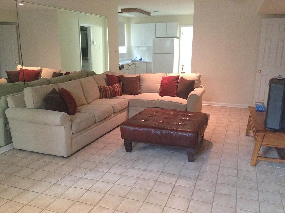 Living room with furnishings