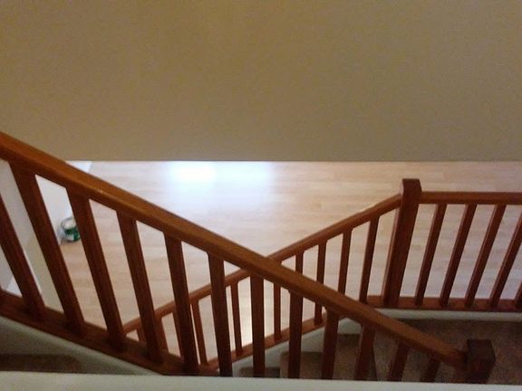 From upstairs looking down