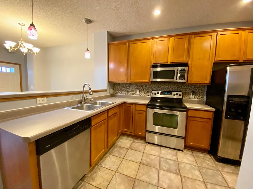 Kitchen with stainless appliances