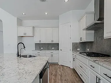 Beautiful countertops and kitchen closets