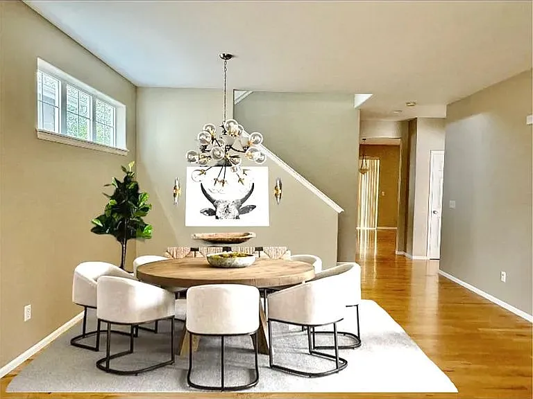 Same room with furniture to show potential use ( digital photo)