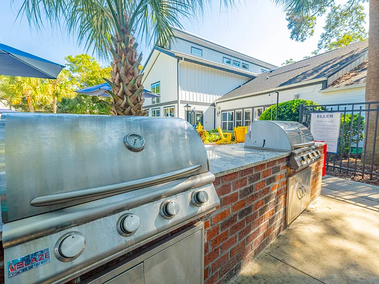 Poolside grills