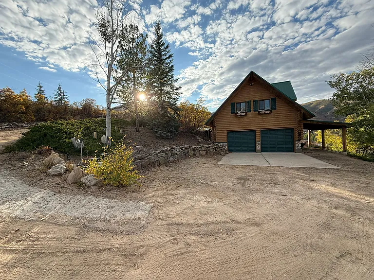 Driveway and parking area