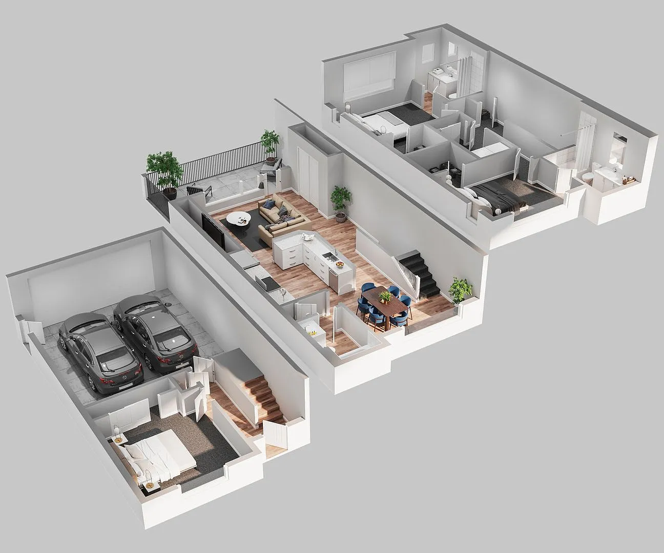 Modern 3 Bedroom, 3 Bath Townhome with 2-Car Garage! — Photo 1