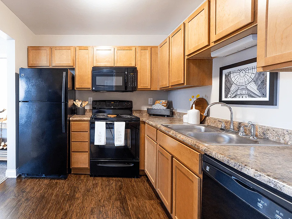 Hardwood-Style Flooring and Shaker Cabinetry