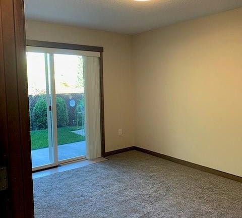 master bedroom has a slider to the patio