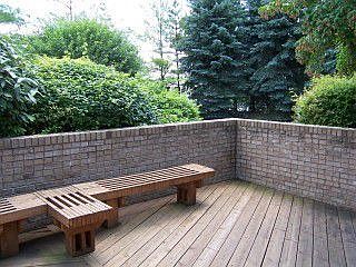 deck w/custom benches