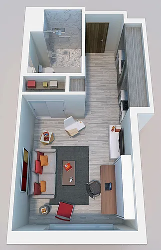 Floor plan Studio