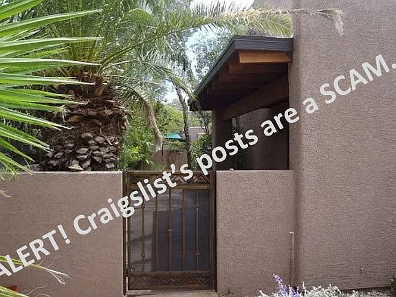 Entrance to side/back yard and side door.