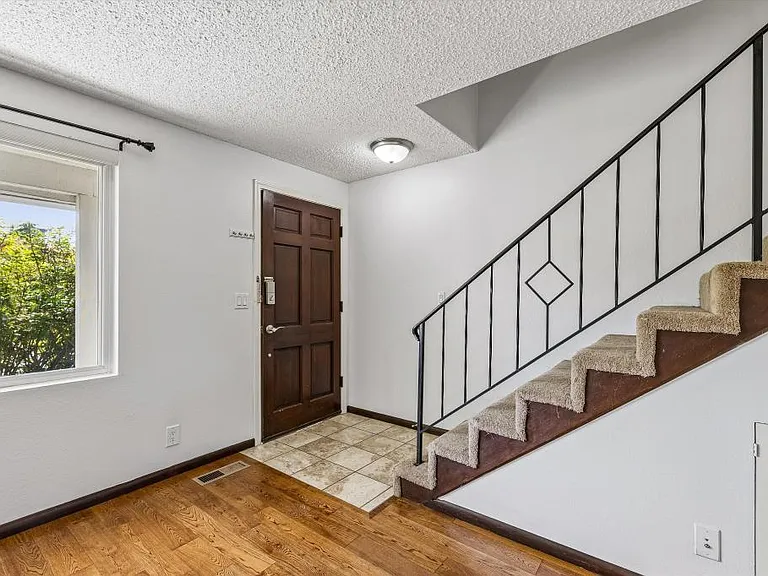 Entry to living room and upstairs