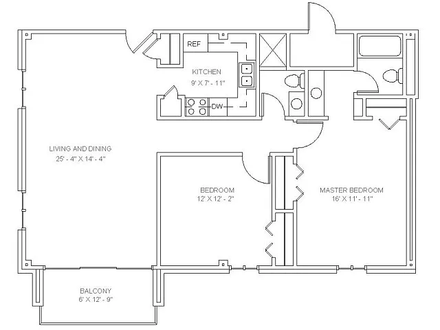 Floor plan 2 Bedroom