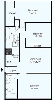 Floor plan 3 Bedroom