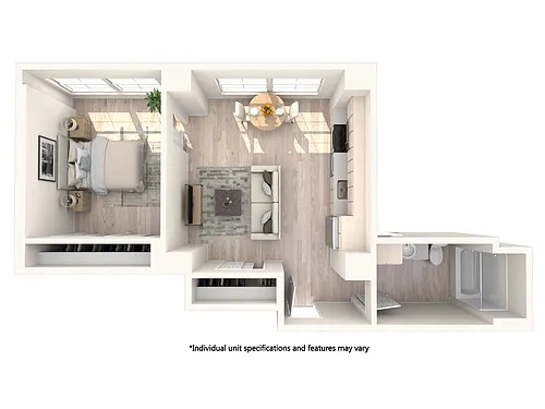 Floor plan 1X1 F