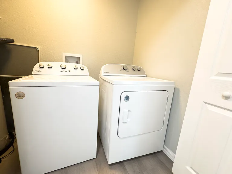 Washer and dryer included