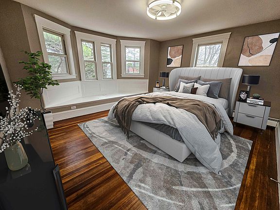 bedroom virtually staged